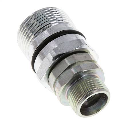Steel DN 12.5 Hydraulic Coupling Socket 16 mm S Compression Ring ISO 14541/8434-1 D M36 x 2