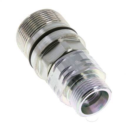 Steel DN 20 Hydraulic Coupling Socket 20 mm S Compression Ring ISO 14541/8434-1 D M42 x 2