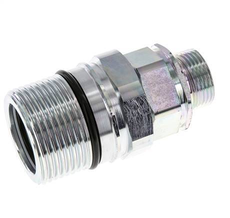 Steel DN 25 Hydraulic Coupling Socket 20 mm S Compression Ring ISO 8434-1 D M48 x 3