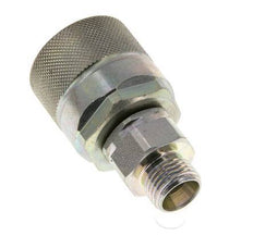 Steel DN 10 Hydraulic Coupling Plug 10 mm L Compression Ring ISO 14541/8434-1 D M28 x 2