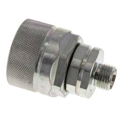 Steel DN 12.5 Hydraulic Coupling Plug 10 mm L Compression Ring ISO 14541/8434-1 D M36 x 2