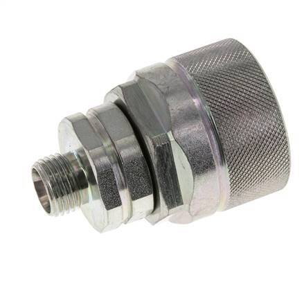 Steel DN 12.5 Hydraulic Coupling Plug 10 mm L Compression Ring ISO 14541/8434-1 D M36 x 2