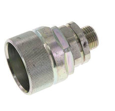 Steel DN 12.5 Hydraulic Coupling Plug 12 mm L Compression Ring ISO 14541/8434-1 D M36 x 2