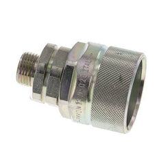 Steel DN 12.5 Hydraulic Coupling Plug 12 mm L Compression Ring ISO 14541/8434-1 D M36 x 2