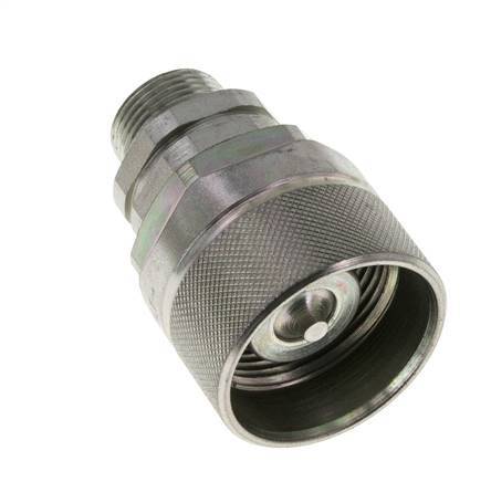 Steel DN 12.5 Hydraulic Coupling Plug 15 mm L Compression Ring ISO 14541/8434-1 D M36 x 2