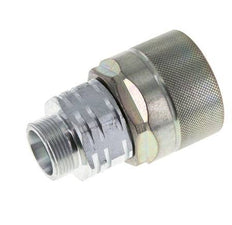 Steel DN 20 Hydraulic Coupling Plug 18 mm L Compression Ring ISO 14541/8434-1 D M42 x 2