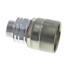Steel DN 20 Hydraulic Coupling Plug 18 mm L Compression Ring ISO 14541/8434-1 D M42 x 2