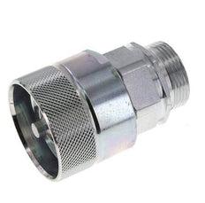 Steel DN 25 Hydraulic Coupling Plug 28 mm L Compression Ring ISO 8434-1 D M48 x 3