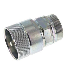 Steel DN 25 Hydraulic Coupling Plug 35 mm L Compression Ring ISO 8434-1 D M48 x 3