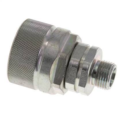 Steel DN 12.5 Hydraulic Coupling Plug 10 mm S Compression Ring ISO 14541/8434-1 D M36 x 2