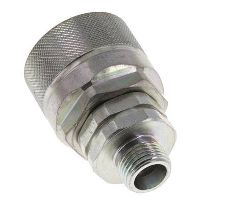 Steel DN 12.5 Hydraulic Coupling Plug 10 mm S Compression Ring ISO 14541/8434-1 D M36 x 2