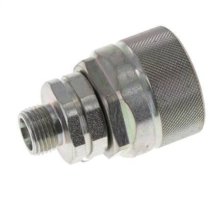 Steel DN 12.5 Hydraulic Coupling Plug 10 mm S Compression Ring ISO 14541/8434-1 D M36 x 2