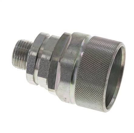Steel DN 12.5 Hydraulic Coupling Plug 10 mm S Compression Ring ISO 14541/8434-1 D M36 x 2