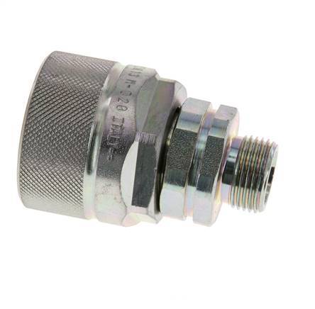 Steel DN 12.5 Hydraulic Coupling Plug 12 mm S Compression Ring ISO 14541/8434-1 D M36 x 2