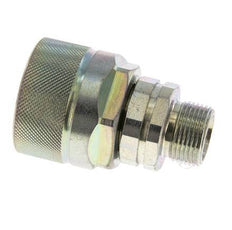 Steel DN 12.5 Hydraulic Coupling Plug 14 mm S Compression Ring ISO 14541/8434-1 D M36 x 2