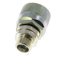 Steel DN 12.5 Hydraulic Coupling Plug 14 mm S Compression Ring ISO 14541/8434-1 D M36 x 2