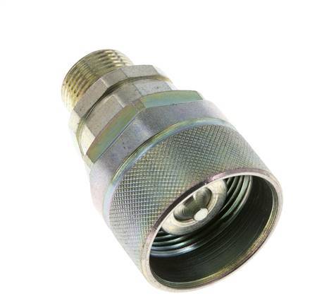 Steel DN 12.5 Hydraulic Coupling Plug 14 mm S Compression Ring ISO 14541/8434-1 D M36 x 2