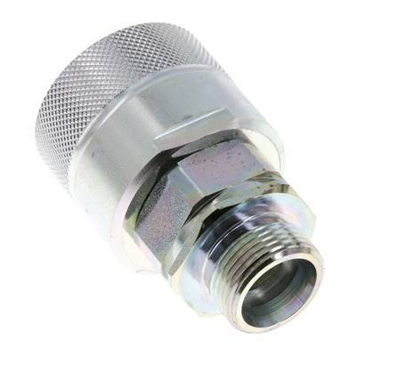 Steel DN 25 Hydraulic Coupling Plug 20 mm S Compression Ring ISO 8434-1 D M48 x 3