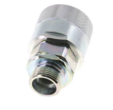 Steel DN 25 Hydraulic Coupling Plug 20 mm S Compression Ring ISO 8434-1 D M48 x 3
