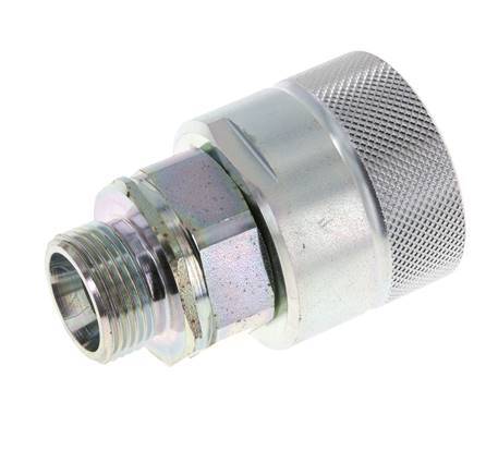Steel DN 25 Hydraulic Coupling Plug 20 mm S Compression Ring ISO 8434-1 D M48 x 3