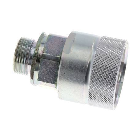 Steel DN 25 Hydraulic Coupling Plug 20 mm S Compression Ring ISO 8434-1 D M48 x 3