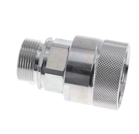 Steel DN 25 Hydraulic Coupling Plug 25 mm S Compression Ring ISO 8434-1 D M48 x 3