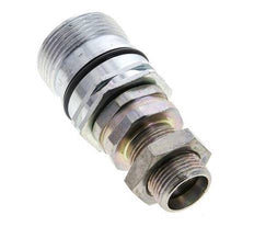 Steel DN 12.5 Hydraulic Coupling Socket 15 mm L Compression Ring Bulkhead ISO 14541/8434-1 D M36 x 2