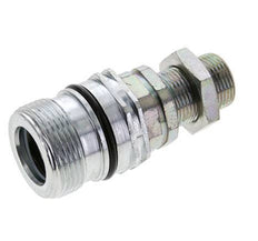 Steel DN 12.5 Hydraulic Coupling Socket 14 mm S Compression Ring Bulkhead ISO 14541/8434-1 D M36 x 2