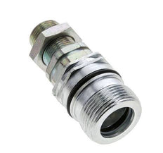 Steel DN 12.5 Hydraulic Coupling Socket 14 mm S Compression Ring Bulkhead ISO 14541/8434-1 D M36 x 2