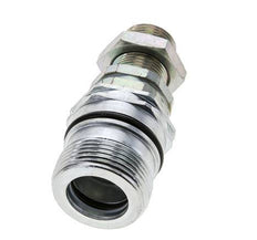 Steel DN 12.5 Hydraulic Coupling Socket 14 mm S Compression Ring Bulkhead ISO 14541/8434-1 D M36 x 2