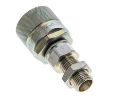 Steel DN 10 Hydraulic Coupling Plug 10 mm L Compression Ring Bulkhead ISO 14541/8434-1 D M28 x 2