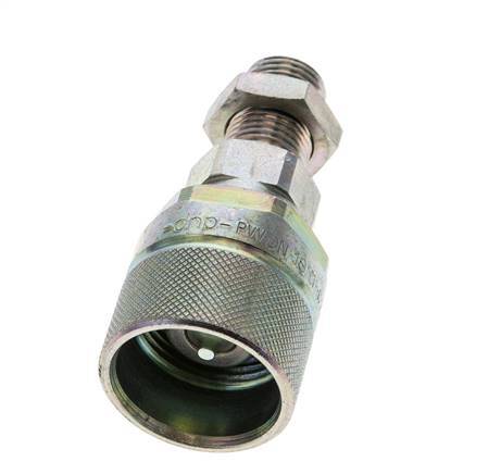 Steel DN 10 Hydraulic Coupling Plug 10 mm L Compression Ring Bulkhead ISO 14541/8434-1 D M28 x 2