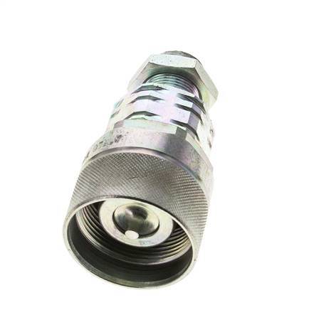 Steel DN 20 Hydraulic Coupling Plug 14 mm S Compression Ring Bulkhead ISO 14541/8434-1 D M42 x 2