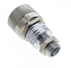Steel DN 20 Hydraulic Coupling Plug 16 mm S Compression Ring Bulkhead ISO 14541/8434-1 D M42 x 2