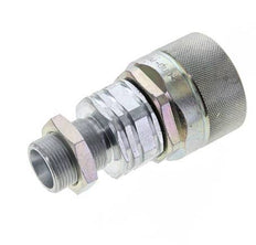 Steel DN 20 Hydraulic Coupling Plug 16 mm S Compression Ring Bulkhead ISO 14541/8434-1 D M42 x 2