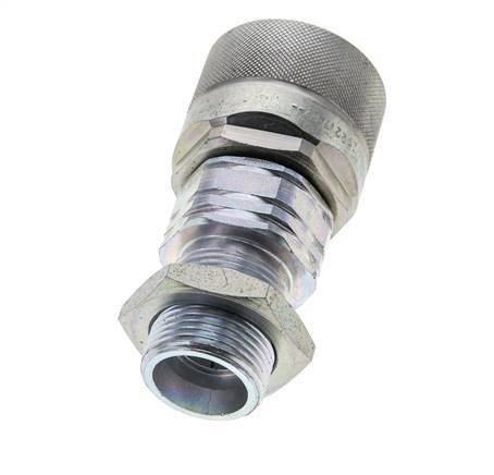 Steel DN 20 Hydraulic Coupling Plug 20 mm S Compression Ring Bulkhead ISO 14541/8434-1 D M42 x 2