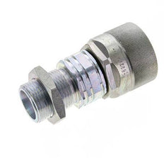 Steel DN 20 Hydraulic Coupling Plug 20 mm S Compression Ring Bulkhead ISO 14541/8434-1 D M42 x 2