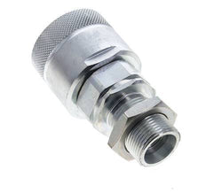Steel DN 25 Hydraulic Coupling Plug 20 mm S Compression Ring Bulkhead ISO 8434-1 D M48 x 3