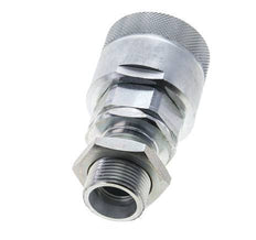 Steel DN 25 Hydraulic Coupling Plug 20 mm S Compression Ring Bulkhead ISO 8434-1 D M48 x 3