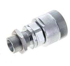 Steel DN 25 Hydraulic Coupling Plug 20 mm S Compression Ring Bulkhead ISO 8434-1 D M48 x 3
