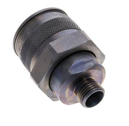 Steel Hydraulic Coupling Plug 10 mm L Cutting Ring ISO 14540/8434-1 D M32 x 3