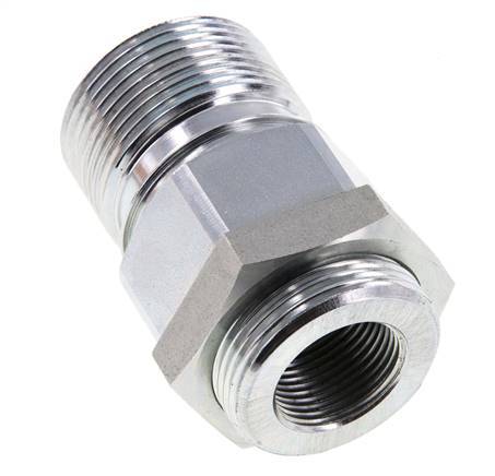 Steel EDBRO Screw Couplings G 3/4 inch Female Threads Fixed Half D 44.5 mm