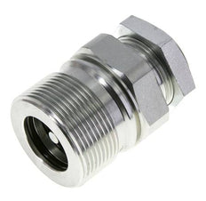 Steel EDBRO Screw Couplings G 1 inch Female Threads Fixed Half D 54 mm