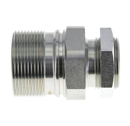 Steel EDBRO Screw Couplings G 1 inch Female Threads Fixed Half D 54 mm