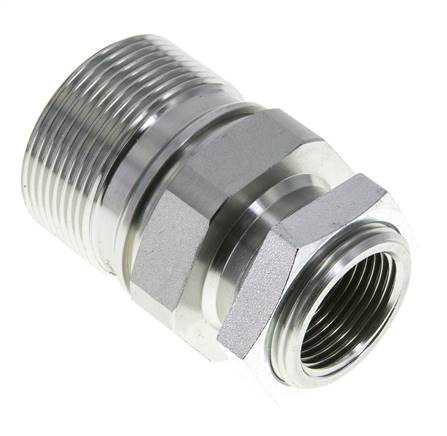 Steel EDBRO Screw Couplings G 1 inch Female Threads Fixed Half D 54 mm