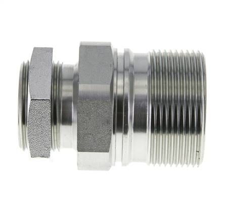 Steel EDBRO Screw Couplings G 1 inch Female Threads Fixed Half D 54 mm