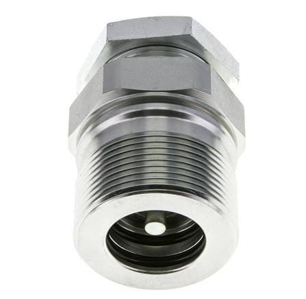 Steel EDBRO Screw Couplings G 1 inch Female Threads Fixed Half D 54 mm
