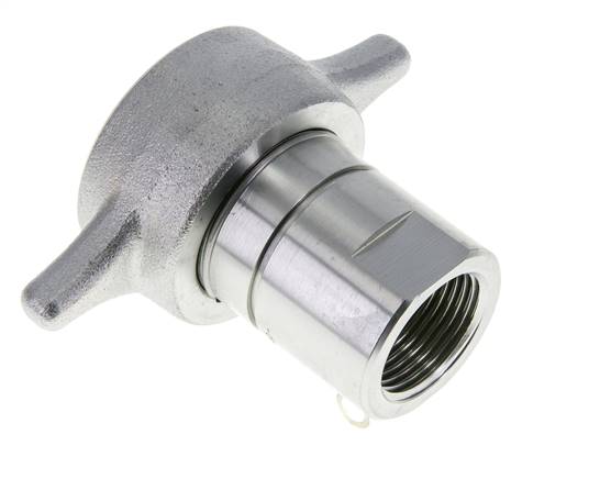 Steel EDBRO Screw Couplings G 1 inch Female Threads Loose Half D 54 mm