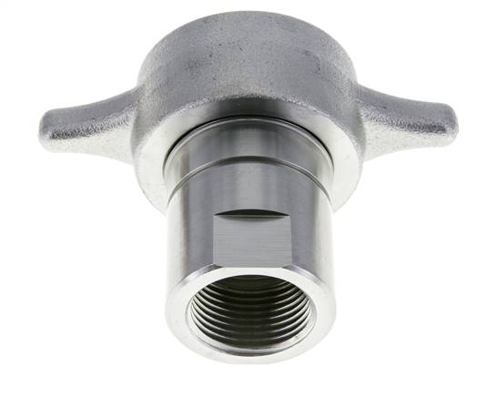 Steel EDBRO Screw Couplings G 1 inch Female Threads Loose Half D 54 mm