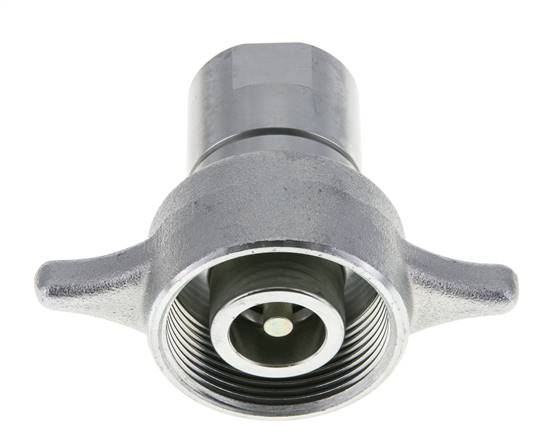 Steel EDBRO Screw Couplings G 1 inch Female Threads Loose Half D 54 mm